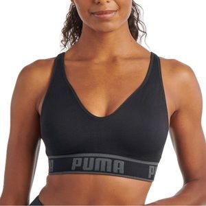 PUMA Seamless Sports Bra in white